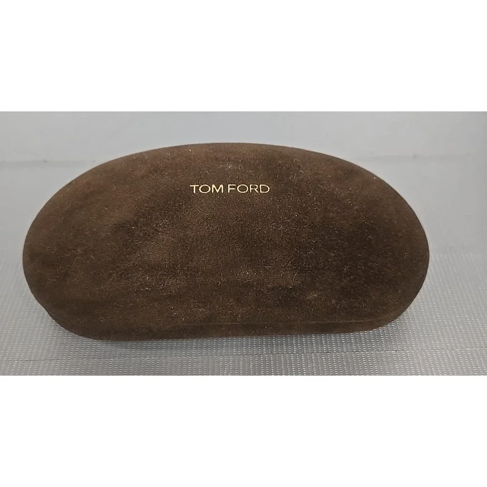 NEW TOM FORD HARD BROWN SUNGLASSES EYEGLASSES OPTICAL CASE ONLY